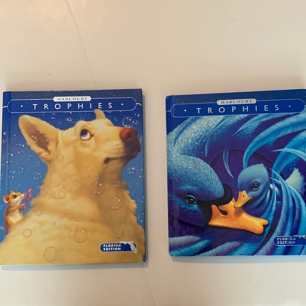 Harcourt trophies books 2 pack